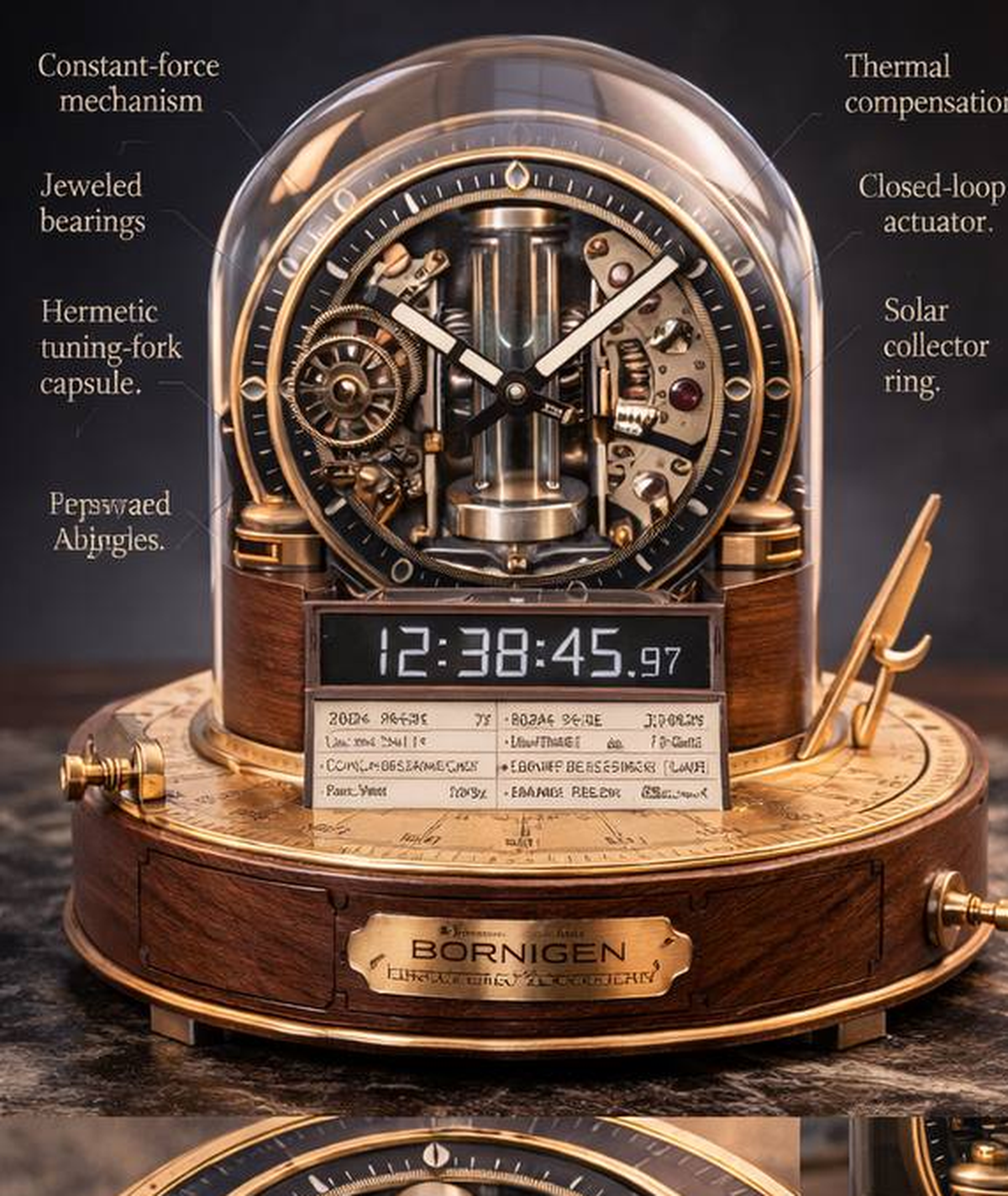 Bornigen Autonomous Chronometer — conceptual design rendering